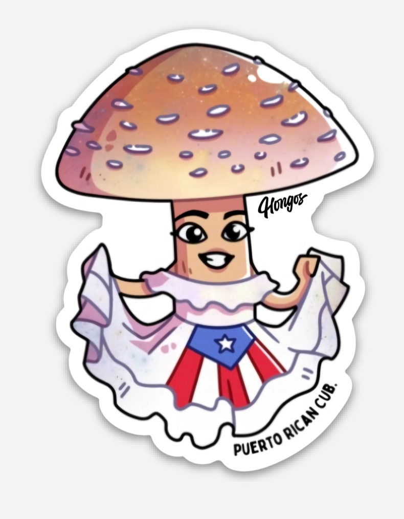 Puerto Rican Cub. Sticker